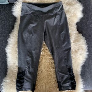 Calvin Klein grey mesh crop leggings